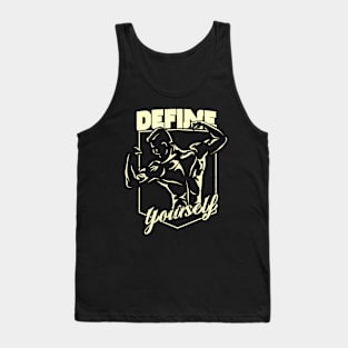 Muscle Definition Bodybuilding Slogan Tank Top